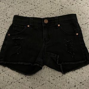 Black Jean shorts